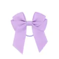 Accessorio per capelli con fiocco in nastro grosgrain viola chiaro per ragazze, doppio strato - Lavender (430)