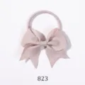Schattig kinderhaarelastiekje met oudroze lintstrik, SKU-variant modelnummer 823 - 燕尾蝴蝶结发圈(823)