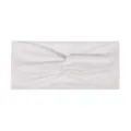 Bandeau cheveux blanc large et torsadé pour le sport, le yoga et le fitness. - Blanc