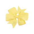 Yellow grosgrain ribbon swallowtail bow hair clip accessory for kids and girls fashion - Bright Yellow (32)