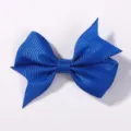 Adorable royal blue grosgrain ribbon bow hair clip for babies and toddlers headwear - Royal Blue (6)