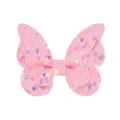 Pinza para el pelo con mariposa rosa brillante para niñas con acabado de brillo - Rosa Brillante (9)