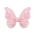 Pinza de pelo de mariposa con purpurina rosa para bebés y niños con acabado degradado - Estilo Lentejuelas Degradadas Rosa (13)