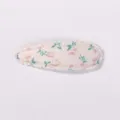 Haarspange mit Blumenmuster für Kinder handgefertigter Stoff in Beige mit rosa Blumenprint - Beigefarbener Blumendruck Stil (10)