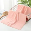 Soft coral fleece face towel, thickened and absorbent quick-dry towel for daily use. - 35*75cm / Pink (Excl. Belly Band)