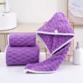 Weiches lila Mikrofaser schnelltrocknendes Handtuch Set fuer Badezimmer und Heimgebrauch. - 35x75cm Handtuch / Lila