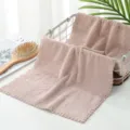 Thickened coral fleece face towel soft absorbent quick dry pink daily bathroom towel - 35*75cm / Coffee (Excl. Belly Band)