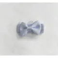 Cute light blue mini ribbon bow hair clip for girls, perfect for fringe styling. - Pale Blue (307)