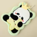 Cute cartoon panda hanging hand towel, thick coral fleece absorbent kitchen wipe for kids. - Star Panda Style