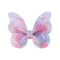 Pinza de mariposa hecha a mano con degradado rosa y azul y acabado de purpurina premium - Degradado Rosa/Púrpura/Azul (42)