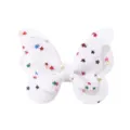 Pinza para el pelo de mariposa blanca para bebés y niñas con lentejuelas de estrellas - Estilo Estrellas Blancas (47)