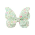 Pinza para el pelo con mariposa de purpurina verde y lentejuelas de estrellas para niñas - Estilo Lentejuelas Verde Claro (51)