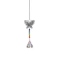 Elegante acchiappasole a farfalla in cristallo con perline arcobaleno e ciondolo a prisma - Stile Farfalla (Prisma Conico)