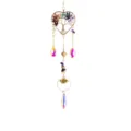 Acchiappasole albero della vita a forma di cuore con cristalli chakra e pendenti iridescenti - Cuore Albero della Vita / 43cm