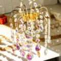 Elegante acchiappasole in cristallo color AB con prismi per decorazione di finestre - Scacciapensieri Polpo Colore AB / Multicolore