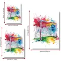 Lienzos de portería de fútbol en tres tamaños para decoración de paredes deportivas - 40x30cm / Núcleo de impresión J270323