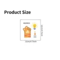 Size detail for cat paw and light bulb switch sticker, 12cm by 4.7 inches square decal. - Cat Paw Light Bulb Style (SPZ-KG25023) / 12x12cm / Orange Yellow