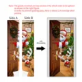 Detailed guide for splicing Christmas Santa and reindeer self-adhesive door stickers. - S (38.5x200cm x 2 Pcs)