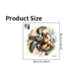 Waterproof PVC sea turtle toilet sticker with beach design measuring 11.8x11.8 inches - Sea Turtle Pattern (SPZ-WC25007) / 30x30cm