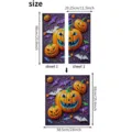 Pegatina lavavajillas Halloween calabaza y murciélago, PVC removible 23x25,9 pulgadas - 58.5x66cm (2 Piezas/Paquete) / Estilo de Calabaza y Murciélago de Halloween (SPZ-X25065)