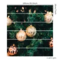 Vista detallada de las pegatinas 3D de Navidad para escaleras con medidas y set de 6 - Árbol de Navidad y Adornos (SP-T039) / Juego de 6 Piezas (18x100cm)