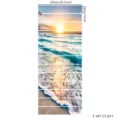 Set of 13 pieces 3D beach sunset landscape self-adhesive stair stickers 100x18cm - Waves Sunset Landscape (SPZ-T24004) / 13 Pieces