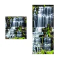 Pegatinas 3D autoadhesivas para escaleras con diseño de paisaje natural de cascada - 13 Piezas / Cascada en Cascada (SP-T144)
