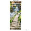 3D nature waterfall and forest path stair stickers, 13-piece self-adhesive set - Forest Path Landscape (SPZ-T24006) / 13 Pieces