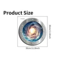 Dimensions du produit pour autocollant galaxie 30cm x 30cm pour mur et toilette - Style Hublot Galaxie 3D (SP-S0284) / 30x30cm