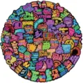Lot de 100 stickers néon avec citations inspirantes pour ordinateur et guitare DIY - Multicolore Néon