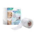 HOUKEA rollo de parche para cicatrices con microagujas 3 en 1, cinta de silicona suave 4cm. - 4x150cm / Transparente