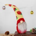 Simpatica statuetta peluche gnomo con fragola decorazione natalizia carina per casa e ufficio - Cappello Giallo