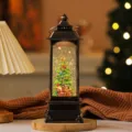 Lanterne à eau de Noël LED avec musique boule à neige sapin décoration intérieur - Arbre non rotatif (Lumineux avec musique)