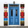 Christmas Nutcracker door banner hanging decoration for holiday party home indoor outdoor use. - Nutcracker Style