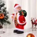 Electric Santa Claus doll Christmas dancing ornament with music holiday gift home decor - Backpack Style