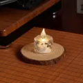 LED electronic candle light crystal texture warm ambient lamp table decor romantic night light - Rhombus Small