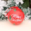 Rode kerstbal blik snoepdoos kerstboom hangend ornament feestelijke feestdecoratie cadeau - Rode kerstboom