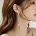 Stile Nappa in Giada Verde Foglia di Strass (E2721)