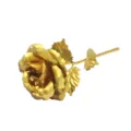 Single gold foil artificial rose flower golden gift for Valentine Day and Mother Day - Gold