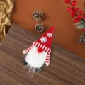 Christmas gnome cutlery holder felt tableware cover festive holiday table decoration detail. - Snowflake Pattern Style