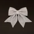 Silver glitter bow ornament for Christmas tree decor, sparkling holiday party hanging decoration. - Style 5 1 Piece / Silver