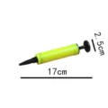 Pompa manuale per palloncini gialla portatile, gonfiatore in plastica da 17cm per feste. - Pompa