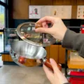 Stainless steel small pot with wood handle and glass lid for daily home kitchen use. - With Lid / 14cm