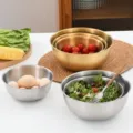 Ensemble de bols en acier inoxydable avec graduation pour cuisine, pâtisserie et salades. - 17cm / Couleur Acier