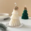 Origami Weihnachtsbaum Duftkerze Heimdeko Geschenk Party Ornament Detailansicht - Origami-Weihnachtsbaum Weiß