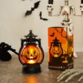 Halloween LED pumpkin lantern portable night light party bar atmosphere decoration props. - Style B
