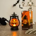 Halloween LED pumpkin lantern handheld small lamp party bar atmosphere decoration props light - Style C
