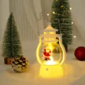 Christmas retro mini LED lantern decorative prop portable Santa electronic candle light variant - Style B