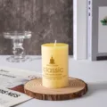 Κυλινδρικό αρωματικό κερί σόγιας διακόσμηση σπιτιού αξεσουάρ φωτογραφίας 5x7.5cm λεπτομέρεια - 5*5CM / Κίτρινο