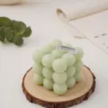 Green bubble cube scented candle aesthetic home decor and photography prop for gifts. - Light Green